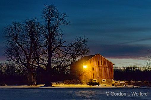 Red Barn At Dawn_03715-22.jpg - Photographed near Smiths Falls, Ontario, Canada.